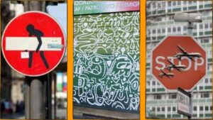 street art cartelli, saracinesche