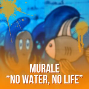 murales green a Monza tema ecologico sostenibilità ambiente street art arte urbana No water, no life