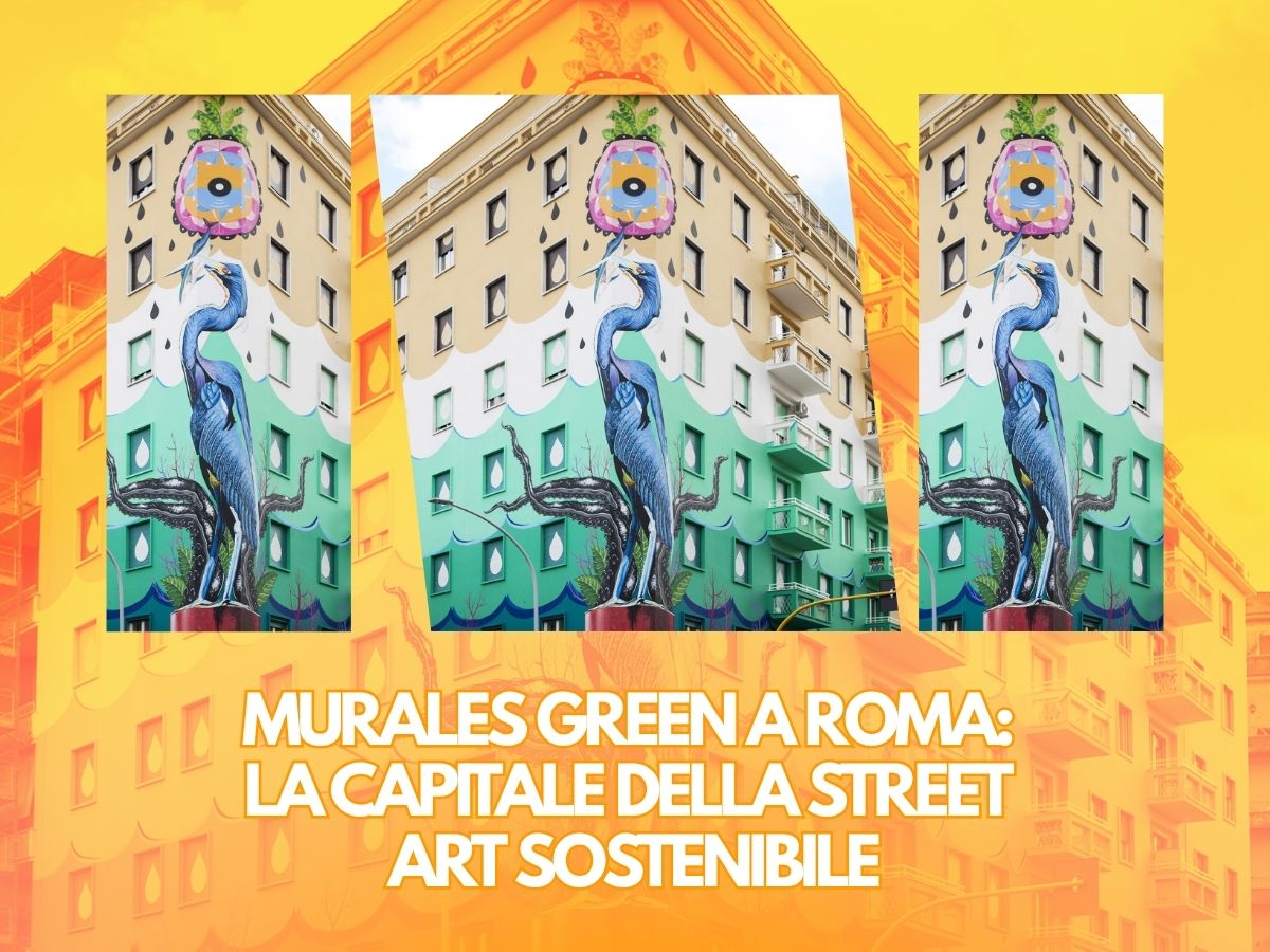 Murales green nel centro Italia arte urbana e sostenibilità