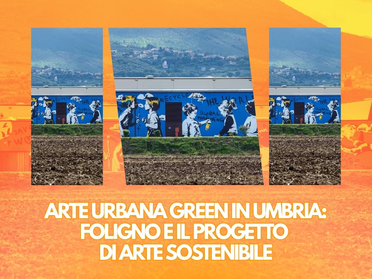 Murales green nel centro Italia arte urbana e sostenibilità
