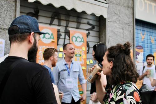 Murales su saracinesca a Milano