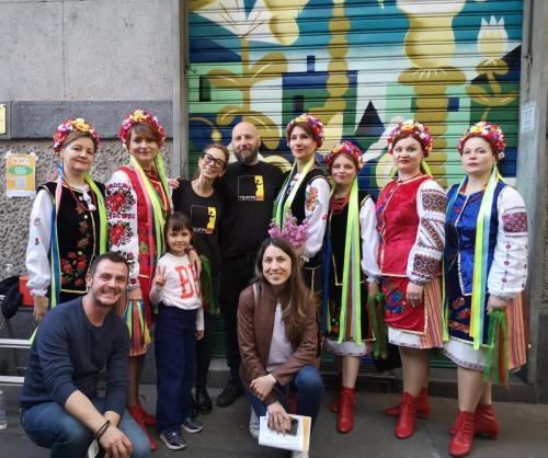 Murales su saracinesca a Milano